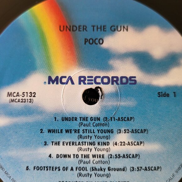 POCO Under The Gun LP 1980 MCA-5132 Stereo Country Rock Vinyl Record Vtg LP4 - Picture 5 of 11
